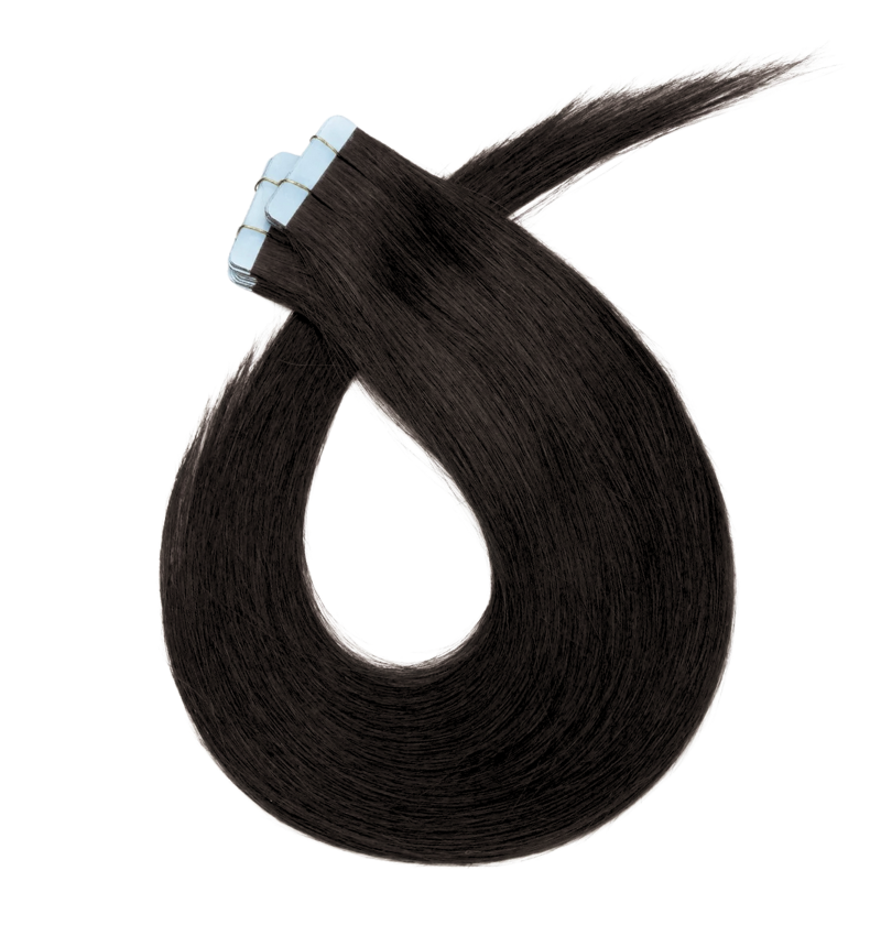 Extensions Tape in – Noir & Châtain Foncé