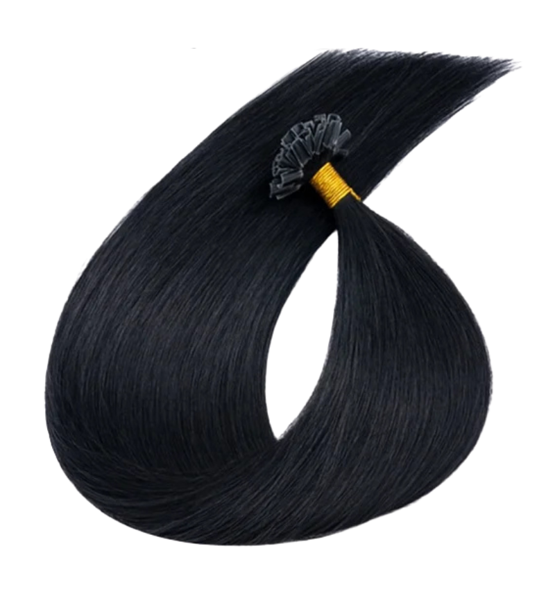 Extensions Kératine - Noir & Châtain Foncé